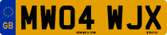 License plate of the United Kingdom, 2001 year system