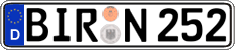 German license plate, Regular plates