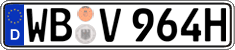 German license plate, Plates for oldtimers (type 