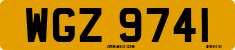 License plate of the United Kingdom, Northern Ireland (1966)