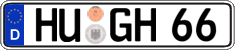 German license plate, Regular plates