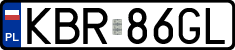 License plates of Poland, Regular car plates