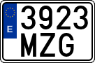 License plates of Spain, Ordinary (2000)