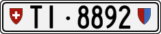 License plate of Switzerland, Cars