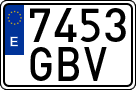 License plates of Spain, Ordinary (2000)