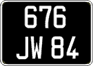 French license plate, FNI
