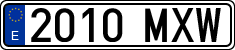 License plates of Spain, Ordinary (2000)