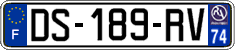 French license plate, SIV (ordinary)