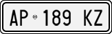 License plate of Italy, Cars (1994 year series)
