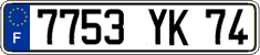French license plate, FNI