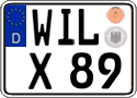 German license plate, Regular plates