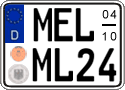 German license plate, Seasonal plates