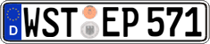 German license plate, Regular plates