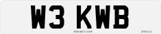License plate of the United Kingdom, 1983 year system