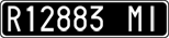 License plate of Italy, Cars (1927 year series)