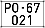 License plates of Spain, 1900 year series