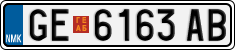 License plate of North Macedonia, Regular plates (2012)