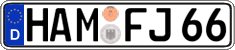 German license plate, Regular plates