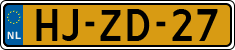 License plate of the Netherlands, Cars