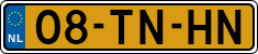 License plate of the Netherlands, Cars