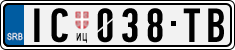 License plate of Serbia, Cars