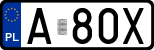 License plates of Poland, Regular car plates