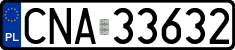 License plates of Poland, Regular car plates