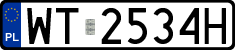 License plates of Poland, Regular car plates