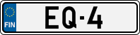 License plate of Finland, Cars