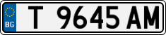 License plate of Bulgaria, Cars