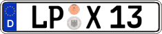 German license plate, Regular plates