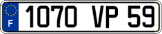 French license plate, FNI