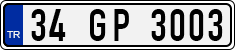 License plate of Turkey, Regular plates