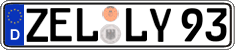 German license plate, Regular plates