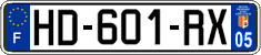 French license plate, SIV (ordinary)