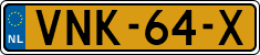 License plate of the Netherlands, Light Commercial Vehicles (1994 system)