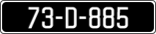 License plate of Ireland, Regular plates