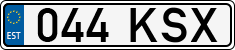 License plate of Estonia, Regular car plates