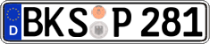 German license plate, Regular plates