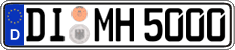 German license plate, Regular plates