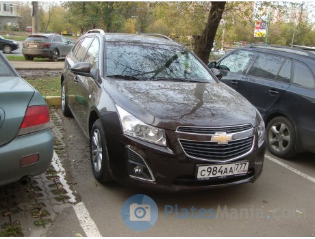 с984аа777, Chevrolet Cruze