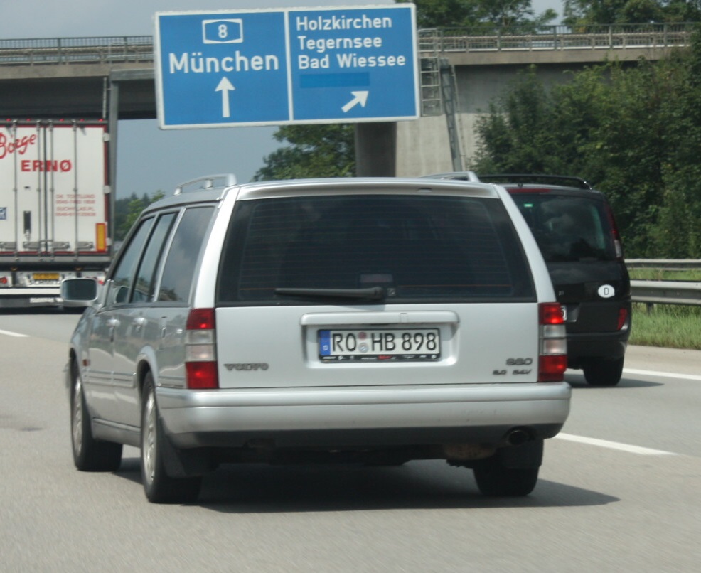 RO HB 898, Volvo 960 1st gen Wagon (965), facelift, 1994–1998