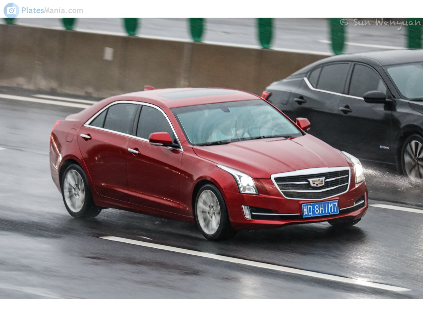 冀D·8H1M7, Cadillac ATS 1st gen Sedan (Alpha), facelift, 2014–2018 (–2019 for CN-market)