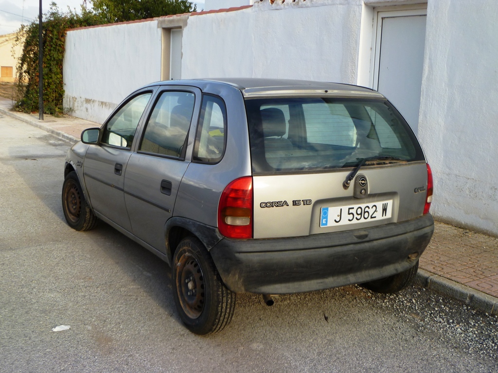 J 5962 W, Opel Corsa 2nd gen (Lite/Sail) 5-door Hatch (B; S93), 1993–2000 (–2004 for IN- and –2007 for ZA-market)