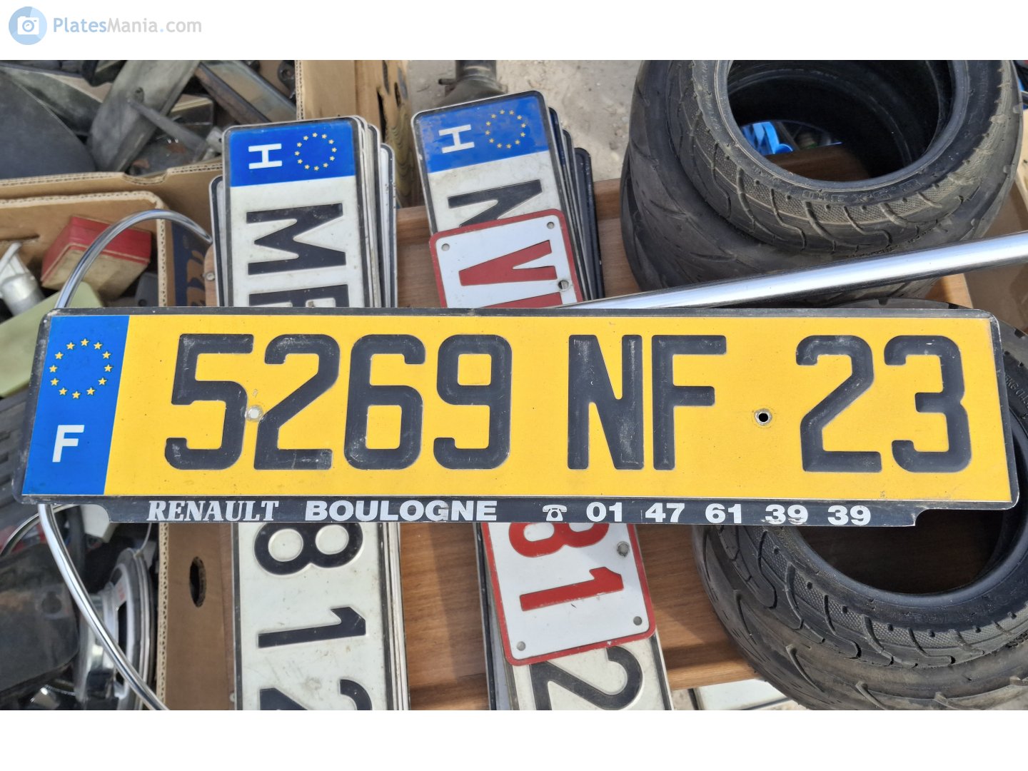 5269 NF 23, License plate without vehicle 