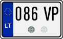 License plate of Lithuania, Motorcycles