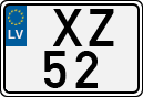 License plate of Latvia, Regular car plates