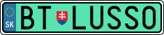 License plate of Slovakia, Vanity Plates