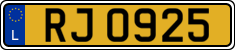 License plate of Luxembourg, 2003 year system
