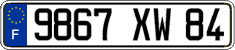 French license plate, FNI